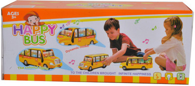 

Venus-Planet of toys Happy Bus With Dynamic Music & The Colourful Lights For 4-6 Years(Multicolor)