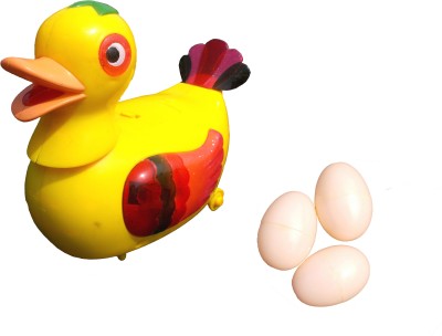 

Volik Musical duck toy with three Eggs(Yellow)