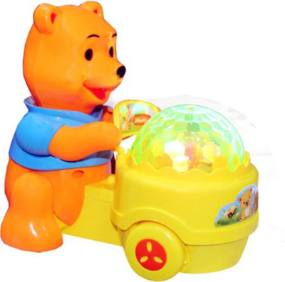 

AM Enterprises Multicolor Musical Bear with 4D lights(Multicolor)