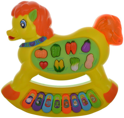 

Smiles Creation Learning Horse Piano with Light and Musics(Multicolor)