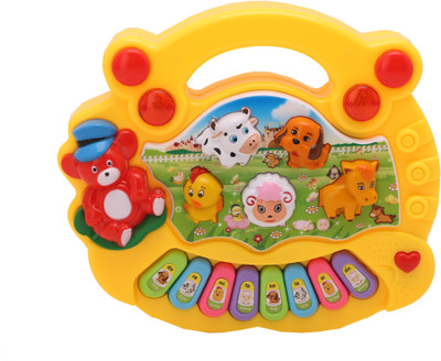 

Baby Tintin Baby farm animal piano with real animal sound(Multicolor)