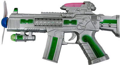 kts khalsa toys and sales Space Gun with Sound(Multicolor)