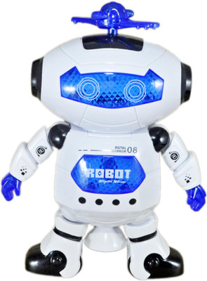 

Babysid Collections Naughty Robot with Flashing Lights, Music & Rotating Fan on Head(Multicolor)