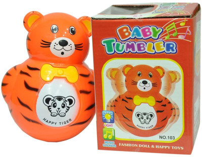 

New Pinch Baby Tumbler Music Animal Roly-Poly Toy(Multicolor)