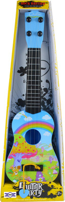 

Emob 4 Tight Tunable String 40cm Long Musical Party Play Guitar Toy for Kids (Blue)(Blue, Black)