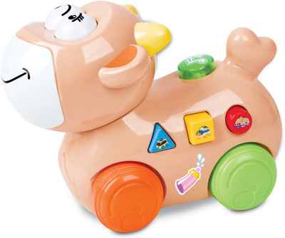 

Mitashi SkyKidz Happy Go Lucky Pet Musical Toy-Cow(Beige)
