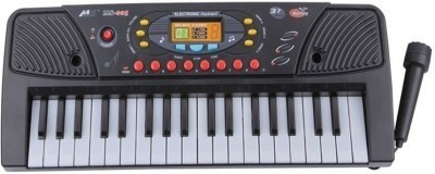 

GM Enterprises 37 Keyboard Musical Electronic Piano with Mic-black(Black)