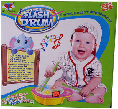 

Shree Krishna Handicrafts And Gallery FLASH DRUM Set of 1 Multi-Color(Multicolor)