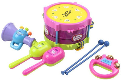 

Kuhu Creations Baby Concert Musical Instruments Band Kit Children Toy.(Multicolor)