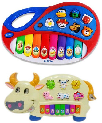 

Shop & Shoppee Combo of Animal Farm & Funny Cow Kids Piano(Multicolor)