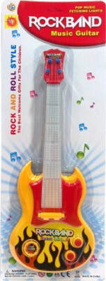 

Nit N Kit Rockband Rock And Roll Music Guitar With Lights(Multicolor)