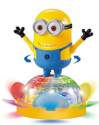 

ToysBuggy Minion 4D Light Dazzling Spinning Toy(Multicolor)