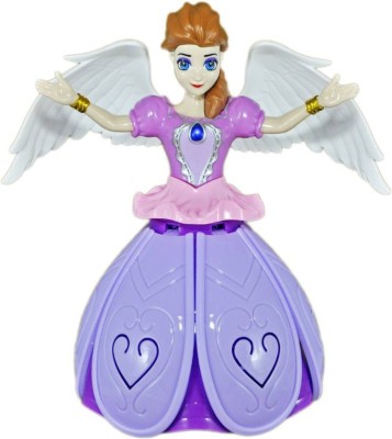 

HR Rotating Angel girl with Attrative Light and Music(Multicolor)