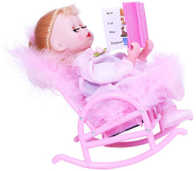

AR Enterprises MUSICAL BOOK READING DOLL FOR KIDS(Pink)