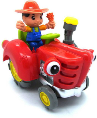 

ShopMeFast Electric Car Farmer Funny Toy With Light And Music For Kids(Red, Yellow)