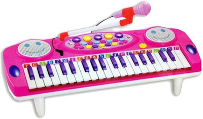 

Fantasy India Multifunction Electronic Piano With Microphone(Pink)