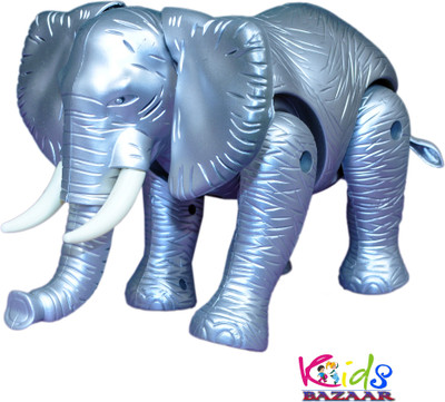 

KidsBazaar Elephant Toy move around & make sound(Grey)