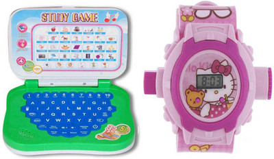 

Aquaras KIDS WATCH & LEARNING LAPTOP(Multicolor)