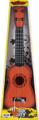 

Emob 4 Tight Tunable String 40cm Long Musical Party Play Guitar Toy for Kids (Brown)(Brown, Black)