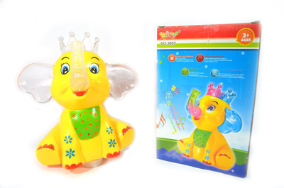 

Smiles Creation Bump & Go Elephant with light and music(Multicolor)