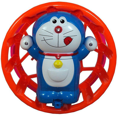 

Plutofit Doraemon with Circling(Rotating) 360 degree Fuction with Flashing Lights and Music for Kids(Multicolor)