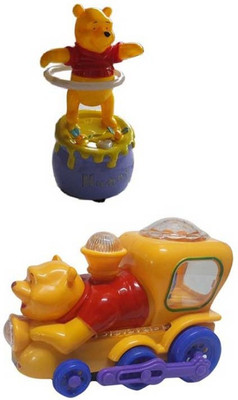 

New Pinch combo of Pooh Hula hoopla & Musical Train for kids(Multicolor)