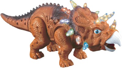 

Mitashi Skykidz My Pet Dino- Triceratops Musical Toy(Brown)