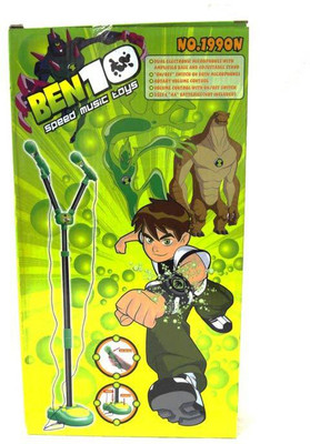 

Turban Toys Battery operated Ben10 Musical Mike with Lights and Sound(Green, Black)