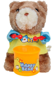 

Adichai Windup Teddy Bear Drummer Toy(Brown)