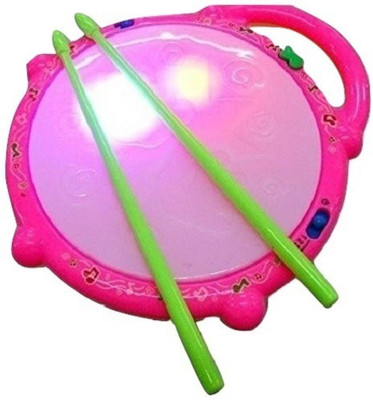 

Little Grin Flash Light Drum With Music For Kids(Multicolor)