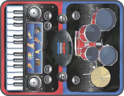 

Maxplanet ZIPPY MAT - 2 in 1 Musical Jam Playmat, Multi Color(Multicolor)