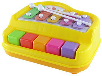 

Smiles Creation Happy Xylophone + Piano Musical Toy with 2 Mallets(Multicolor)