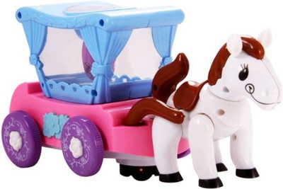 

Unique Toys Musical Flashing Horse Carriage (Chariot)(Multicolor)