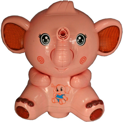 

Adraxx Kids Elephant Bubble Blower Toy With Light And Sound-1(Orange)