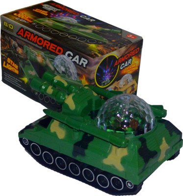

Shop4everything ARMORED CAR with PROJECTION light and music.(Green)