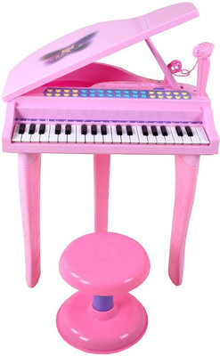 

Buddy Fun Electronic Symphonic Piano with Mp3 Plug-In Option Sing-Along Microphone(Pink)