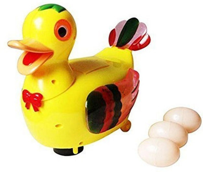 

kts Battery Operated Musical Duck Lays Egg With Sound (Yellow)(Yellow)