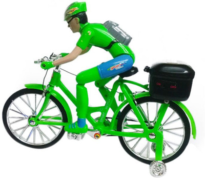 

Cp Bigbasket Street Bicycle Battery Operated Musical Cycle Toy(Green)