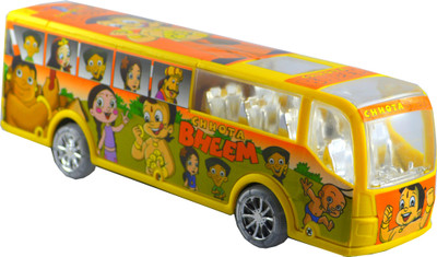

Shop4everything Chota Bheem Mad dancing School Bus with colorful lighting(Yellow)