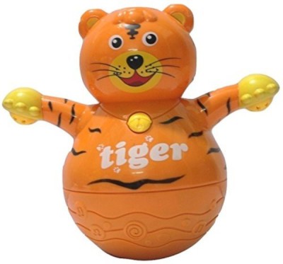 

Little Grin Musical Roly Poly Tiger with Projector Lighting Gift Toy for Toddlers Infants Kids ...(Multicolor)