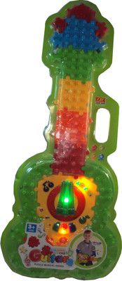 

Parteet Musical Latest Guitar with Flashing Lights and Blocks Game for Kids(Multicolor)