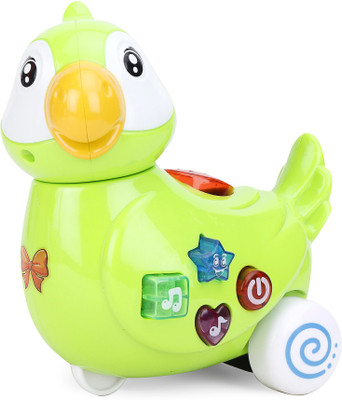 

Variety Gift Centre Musical Parrot Toy With Wheels(Multicolor)