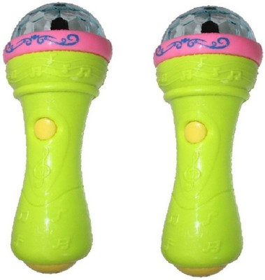 

New Pinch 3D Lights Handheld Mike Musical Toy(pack of 2)(Multicolor)