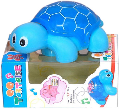 

New Pinch Musical mini Tortoise With Lights, Bump And Go Action(Multicolor)