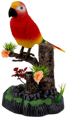 

Tinee Battery Operated Naughty noisy natural looking Parrot(Multicolor)