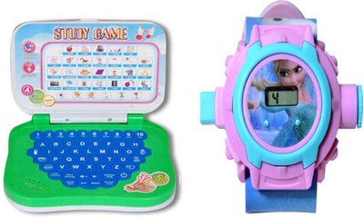 

Aquaras MINI LEARNING LAPTOP & PROJECTOR FROZEN(Multicolor)