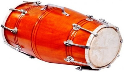 

Gajraula Crafts Orange Dholak(Orange)