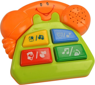 

MeeMee Friendly Telephone - Part of Four Musical Playthings.(Green)