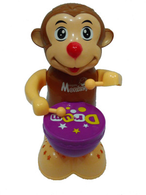 

SMT Happy Monkey Beat The Drum With Music And Light(Multicolor)