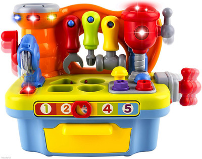

WolVol Musical Learning Workbench Toy(Multicolor)